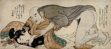 male couple 1802 Kitagawa Utamaro Japanese Oil Paintings